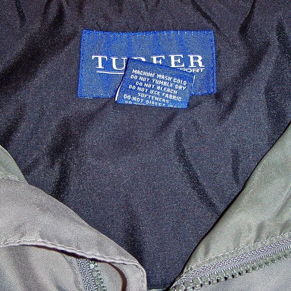 TURFER SPORT MEN'S GREY GOLF JACKET ZIP OFF SLEEVES MICKEY'S KIDS SIZE XL - Picture 3 of 10